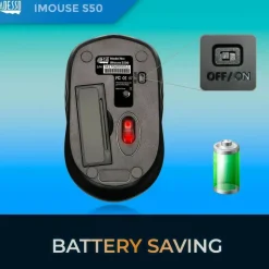 Adesso iMouse S50 - 2.4GHz Wireless Mini Mouse