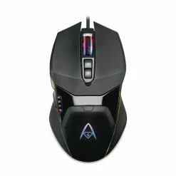 Adesso iMouse X5 Illuminated Seven-Button Gaming Mouse, USB 2.0, Left/Right Hand Use, Black