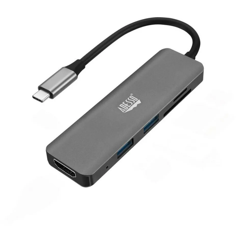 Adesso 6-in-1 USB-C Multi-Port Docking Station (TAA Compliant)