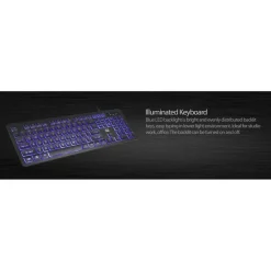 Adesso Large Print Illuminated Desktop Keyboard