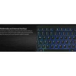 Adesso Large Print Illuminated Desktop Keyboard