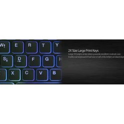 Adesso Large Print Illuminated Desktop Keyboard