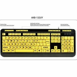 Adesso Luminous Large Print Desktop Keyboard