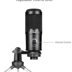 Adesso M4 Wired Condenser Microphone for Video Conferencing, Live Streaming, Meeting Room