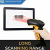 Adesso NuScan 4100B Bluetooth Antimicrobial Waterproof CCD Barcode Scanner