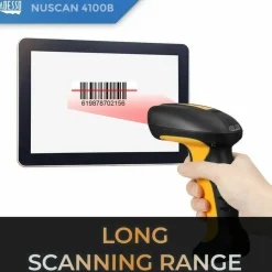 Adesso NuScan 4100B Bluetooth Antimicrobial Waterproof CCD Barcode Scanner