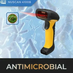 Adesso NuScan 4100B Bluetooth Antimicrobial Waterproof CCD Barcode Scanner