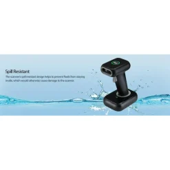 Adesso NuScan 2700R 2D Wireless Barcode Scanner with Charging Cradle
