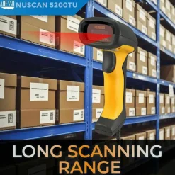 Adesso NuScan 5200TU- Antimicrobial & Waterproof 2D Barcode Scanner