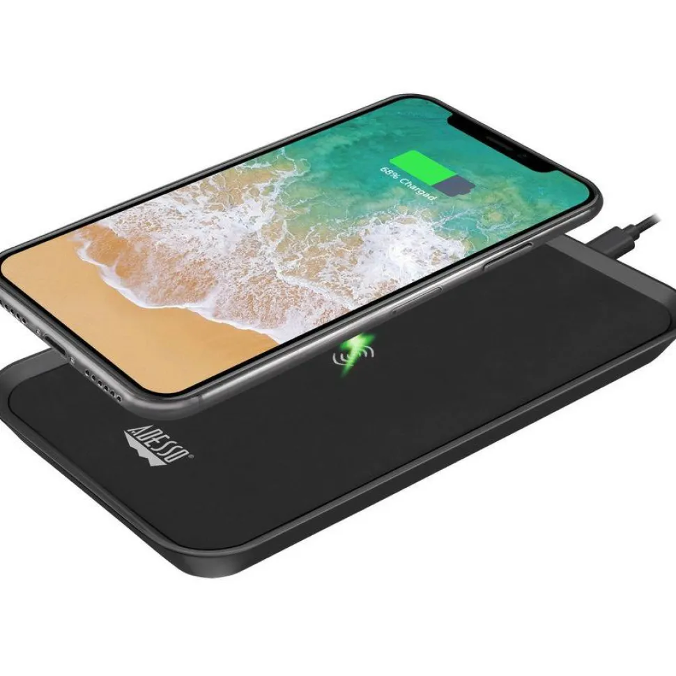 Adesso 10W Max Qi-Certified 3-Coil Wireless Charging Pad