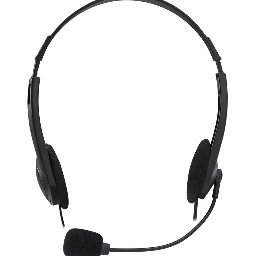 Adesso Xtream H4 - 3.5mm Stereo Headset with Microphone - Noise Cancelling - Wired- 6 ft cable- Lightweight