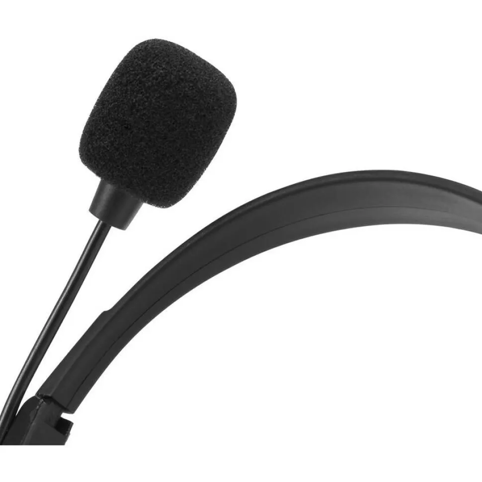 Adesso Xtream H4 - 3.5mm Stereo Headset with Microphone - Noise Cancelling - Wired- 6 ft cable- Lightweight