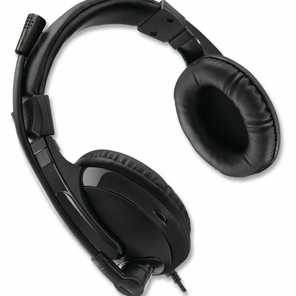 Adesso Xtream H5 - 3.5mm Stereo Headset with Microphone - Noise Cancelling - Wired- Lightweight
