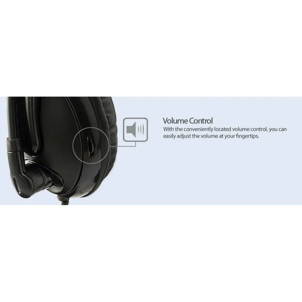 Adesso Xtream H5U - USB Stereo Headset with Microphone - Noise Cancelling - Wired- Lightweight