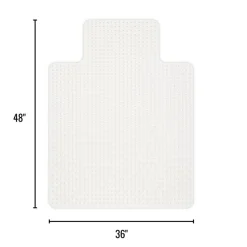 Advantage Commercial Pile Chair Mat with Lip, 36