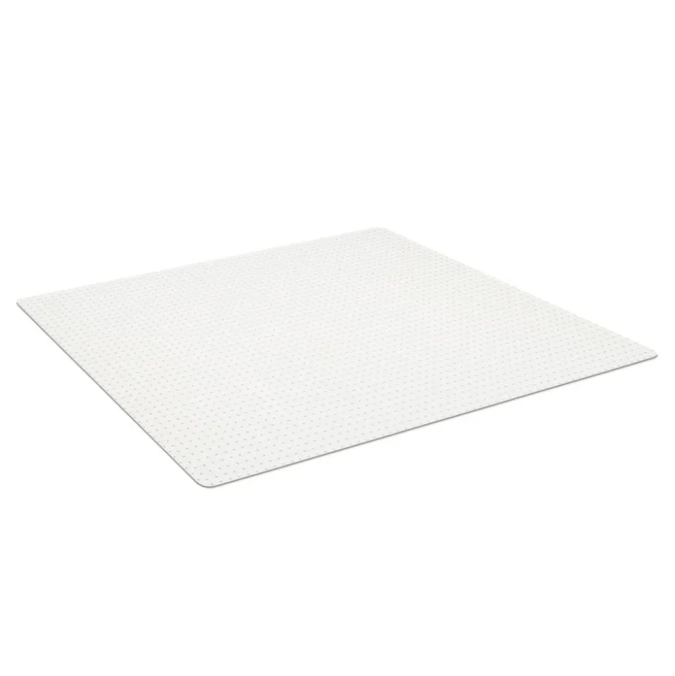 Advantage Commercial Pile Chair Mat, 46" x 60", Clear