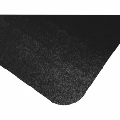 Advantagemat Black Vinyl Lipped Chair Mat for Hard Floor - 45