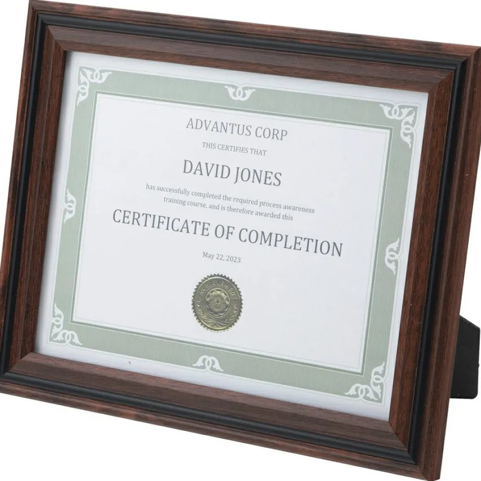 Advantus Certificate Frame
