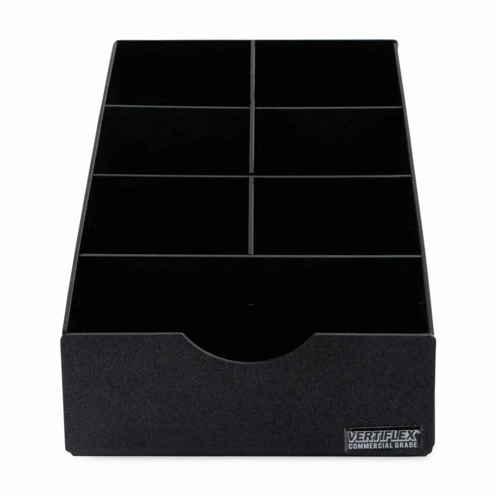 Advantus Condiment Caddy, 8 3/4" x 16" x 5 1/4", Black