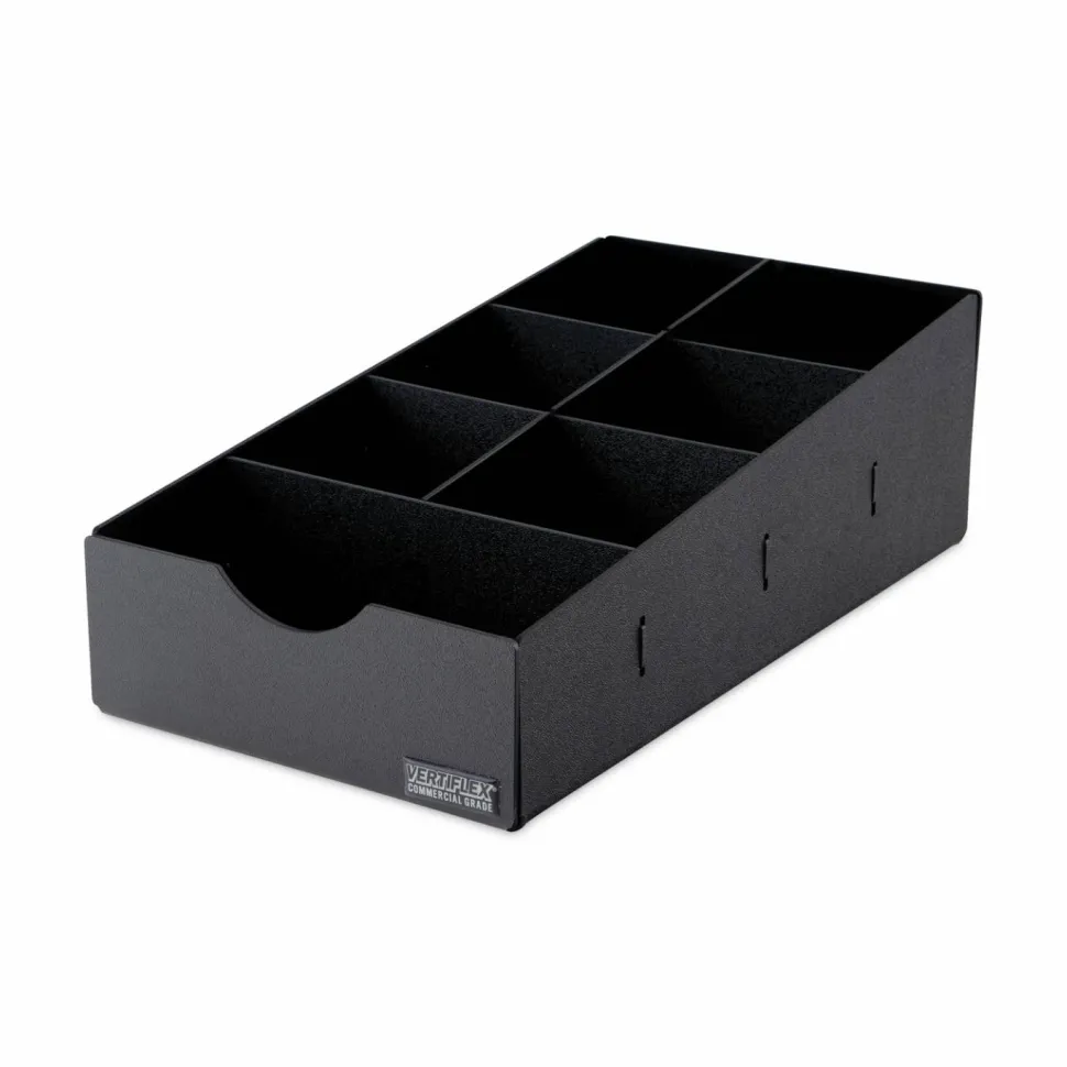 Advantus Condiment Caddy, 8 3/4" x 16" x 5 1/4", Black