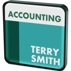 Advantus DIY Sign, Plastic, 4.38 x 4.38, Black