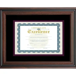 Advantus Double Matted Certificate Frame