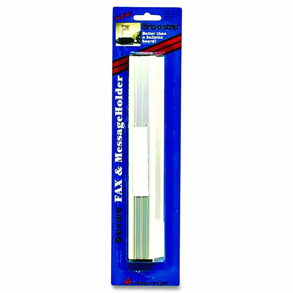 Advantus Grip-A-Strip Display Rails, 1.5" x 9", Satin Aluminum