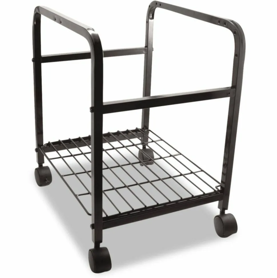 Advantus Heavy-Duty File Shuttle, Metal, 1 Shelf, 17.13" x 14.25" x 20", Black