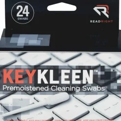 Advantus KeyKleen Cleaning Swabs, Box Of 24
