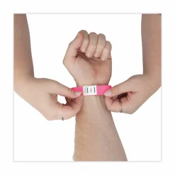 Advantus Neon Tyvek Wristbands - Neon Pink - Tyvek - 500 / Pack