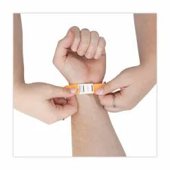 Advantus Neon Tyvek Wristbands - Neon Orange - Tyvek - 500 / Pack
