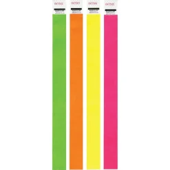 Advantus Neon Tyvek Wristbands - Neon Orange - Tyvek - 500 / Pack