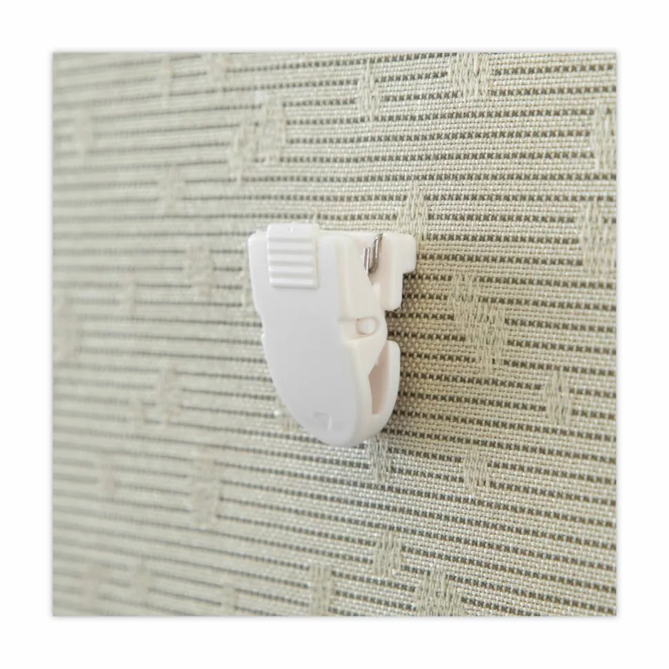 Advantus Panel Wall Clips, Box Of 50, White
