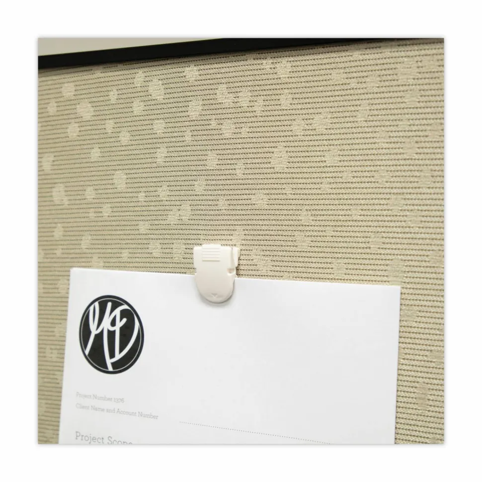 Advantus Panel Wall Clips, Box Of 50, White
