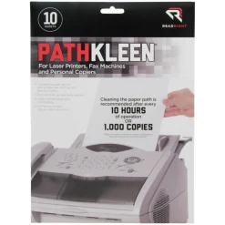 Advantus Pathkleen Laser Printer Cleaning Sheets, Pack Of 10