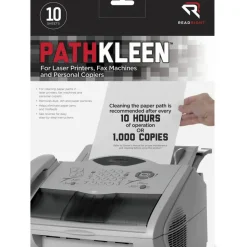 Advantus Pathkleen Laser Printer Cleaning Sheets, Pack Of 10