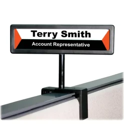 Advantus People Pointer Cubicle Sign, 4 1/2"H x 9"W x 5/8"D
