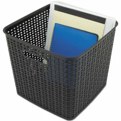 Advantus Plastic Weave Bin, Extra Large, 12.5