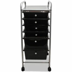 Advantus Portable Drawer Organizer, Metal, 1 Shelf, 6 Drawers, 13