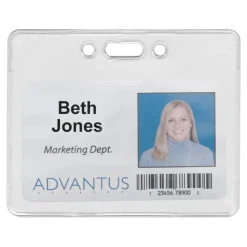 Advantus Proximity Badge Holder, Horizontal, 3