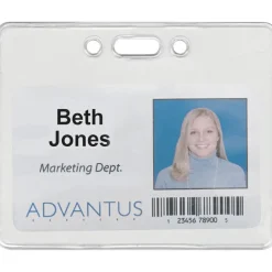 Advantus Proximity Badge Holder, Horizontal, 3