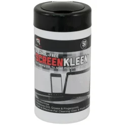 Advantus Read/Right Alcohol-free ScreenKleen Tub Wipes, Tub Of 50 Sheets
