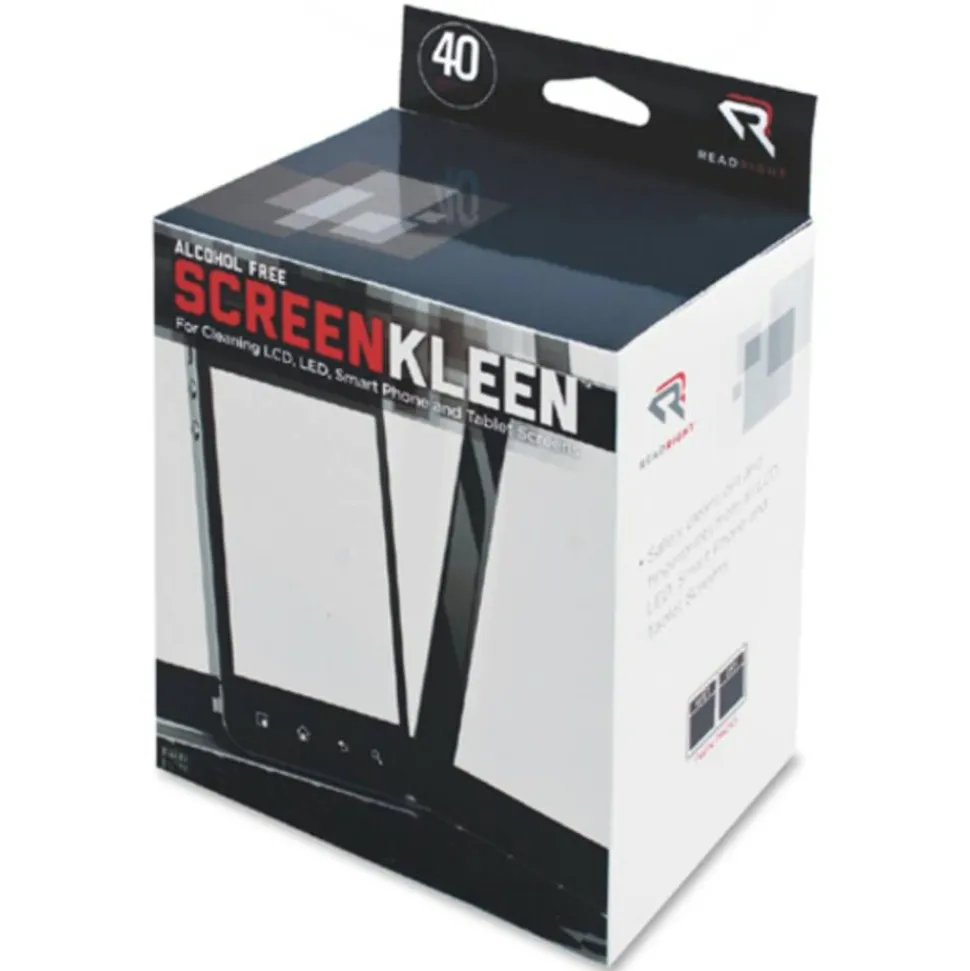 Advantus Screen Kleen Cleaning Wipes, Pack Of 40