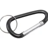 Advantus Split Key Ring Carabiner Key Ring, Black, Pack Of 10