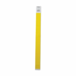 Advantus Tyvek Wristbands, Neon Yellow, Pack Of 500 Wristbands