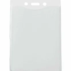 Advantus Vertical Security Badge Holder - Vinyl - 50 / Box