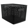 Advantus Weave Bins, 13.88 x 10.5 x 8.75, Black, 2/Pack