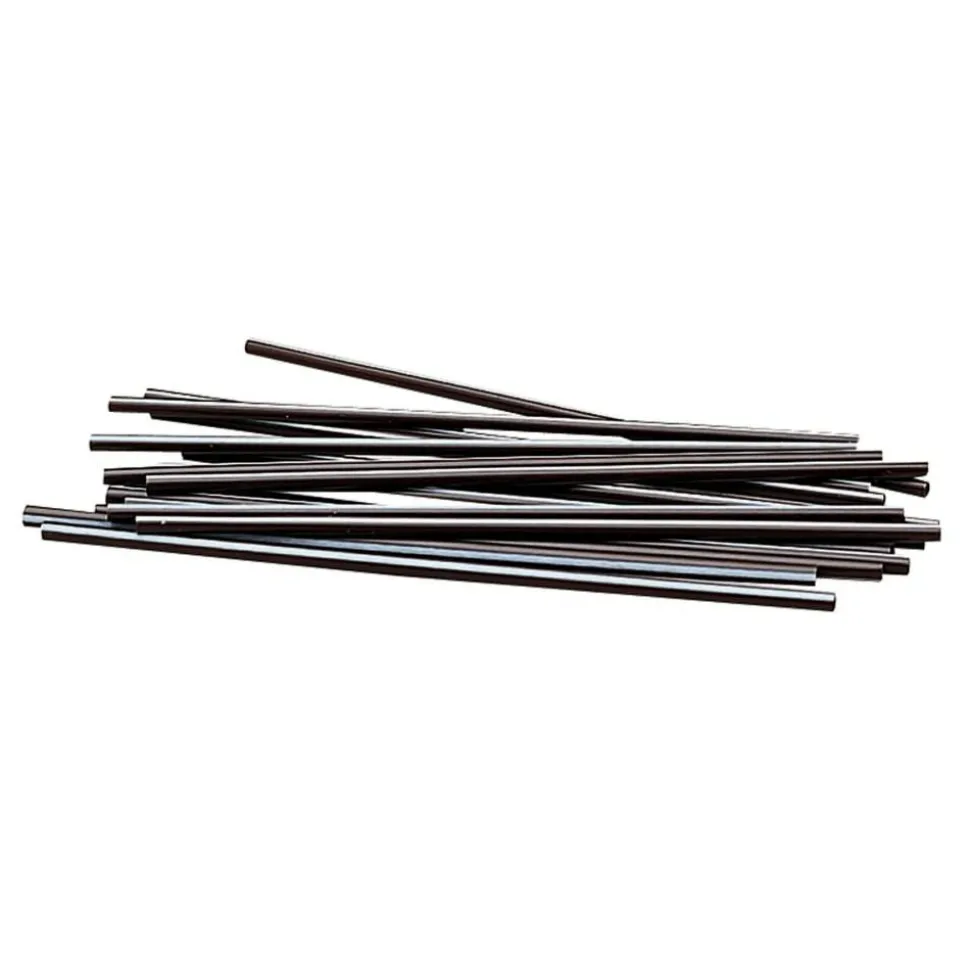 Afflink Plastic Sip-Through Stir Sticks, 5", Black, Box Of 1,000
