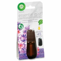 Air Wick Essential Mist Refill, Lavender and Almond Blossom, 0.67 oz Bottle, 6/Carton