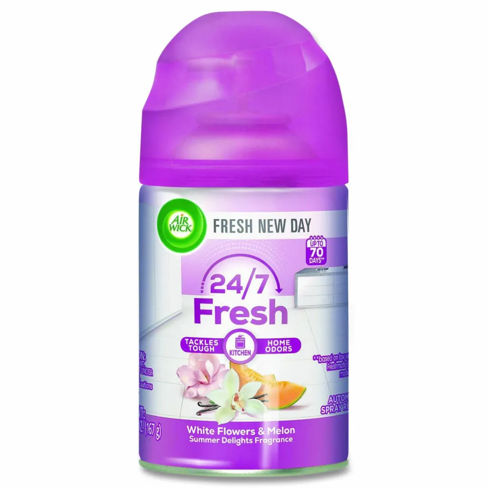 Air Wick Life Scents Freshmatic Automatic Spray Refill, 6.17 Oz, Summer Delights, Carton Of 6